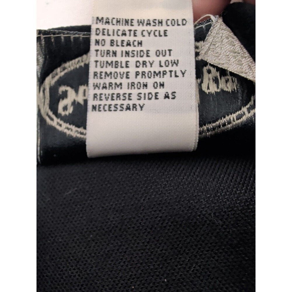 Stonebridge Petites Womens Small Black Velvet Applique Vest Boho Goth Style - Picture 9 of 13